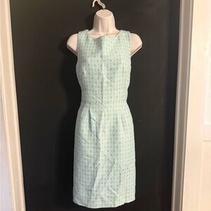 Tahari Light Green Geometric Dress